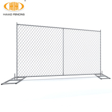 galvanized construction chain link temporary fence panel